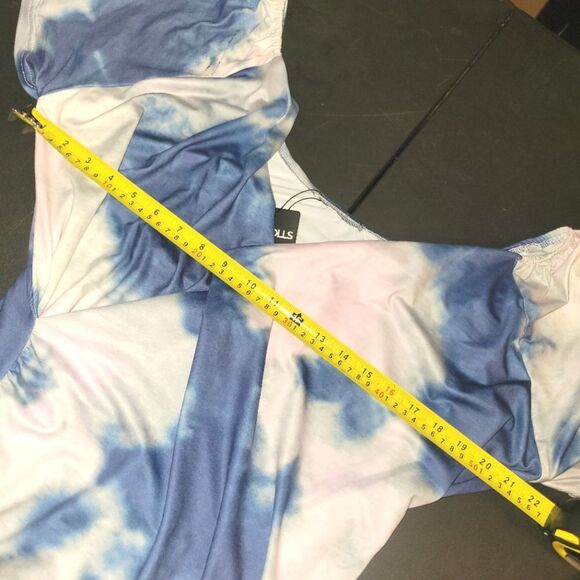 New Rebdolls Tie Dye Ruched Bodycon Mini Dress 3X **FLAWED** - Picture 8 of 10